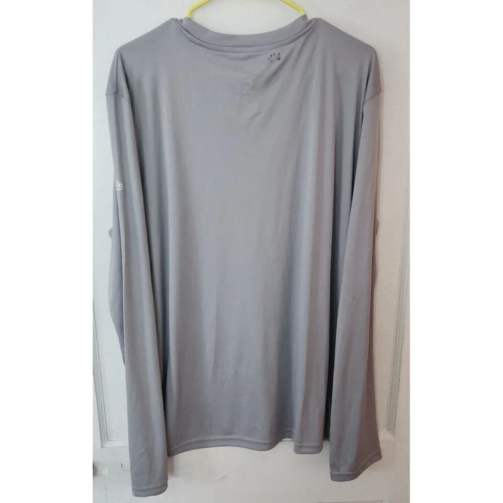 NFL Team Apparel New Era New England Patriots Grey Long Sleeve Men Tee Size XL